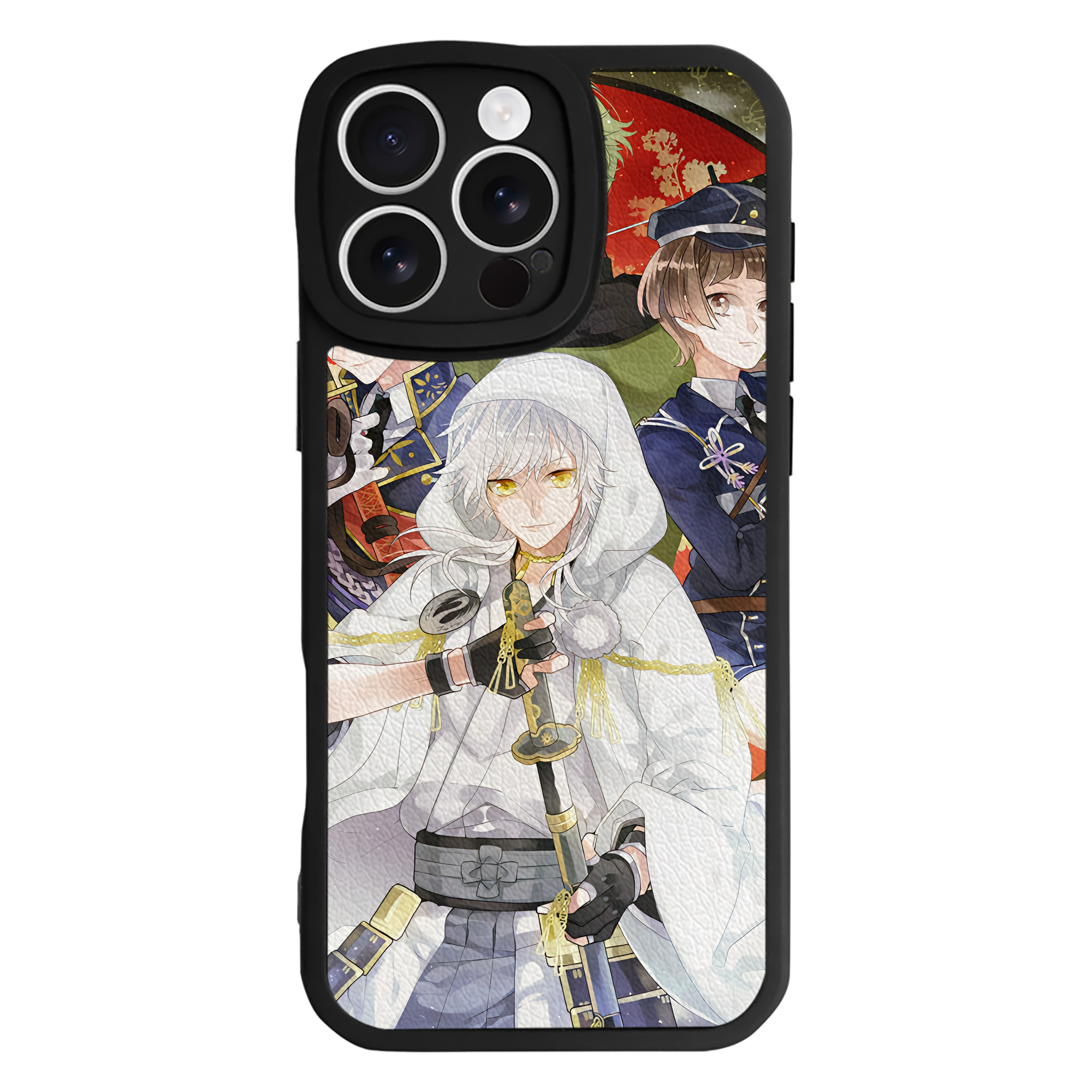 （画像用） 刀剣乱舞 Touken Ranbu 【iPhone 16シリーズ対応】シリコンスマホケース（レザー調） 材質：シリコン